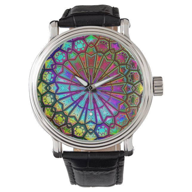 Kaleidoscope Art 14 Watch & Numeral Options (Front)
