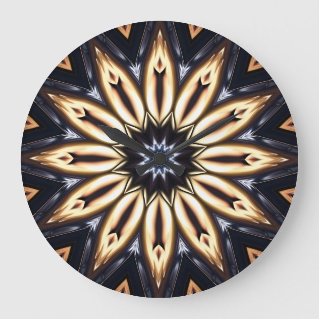 Kaleidoscope Art 16 Wall Clocks & Numeral Options (Front)