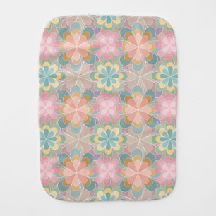 Kaleidoscope baby burp cloth