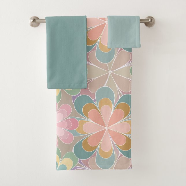 Kaleidoscope  bath towel set (Insitu)
