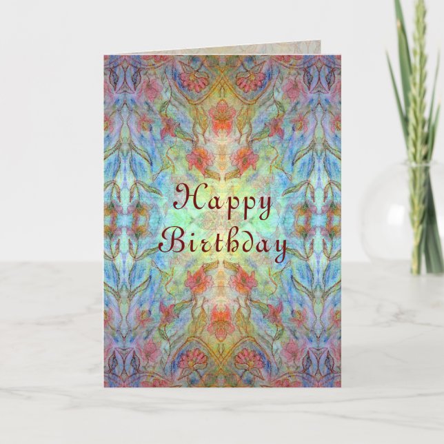 Kaleidoscope Birthday Card (Front)