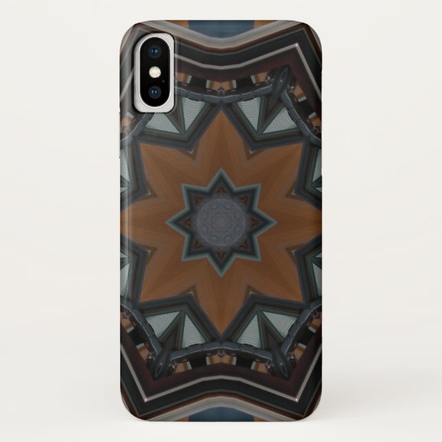 Kaleidoscope Brown star Case-Mate iPhone Case (Back)
