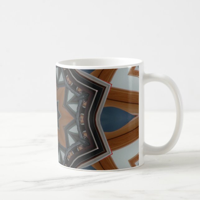 Kaleidoscope Brown star Coffee Mug (Right)