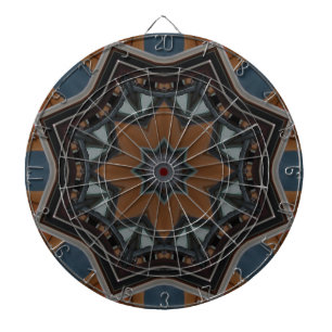 Kaleidoscope Brown Star pattern... Dart Board