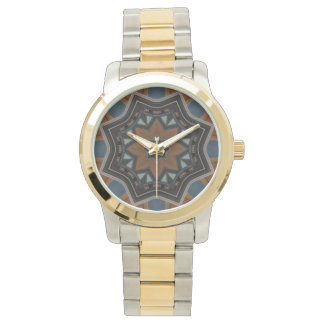 Kaleidoscope Brown Star pattern... Watch
