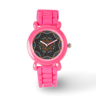 Kaleidoscope Brown Star pattern... Watch