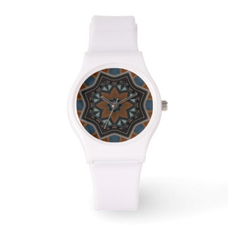 Kaleidoscope Brown Star pattern... Watch