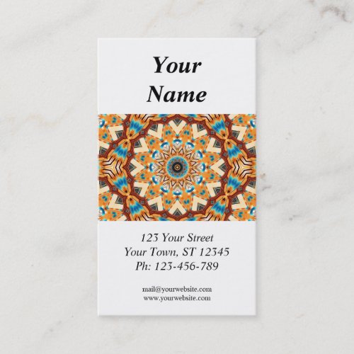 Kaleidoscope Business Card with 2013 calendar
