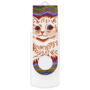 Kaleidoscope Cat Flash Drive