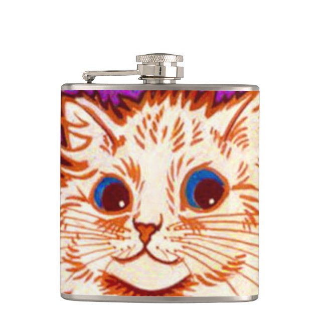 Kaleidoscope Cat Flask (Front)