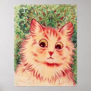 Kaleidoscope Cat, Louis Wain Poster
