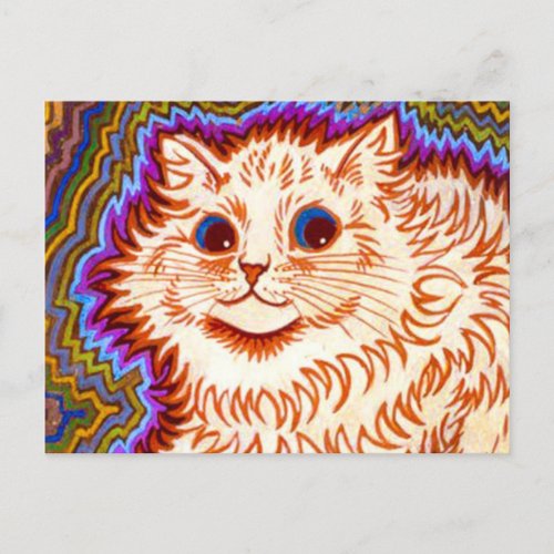 Kaleidoscope Cat Postcard