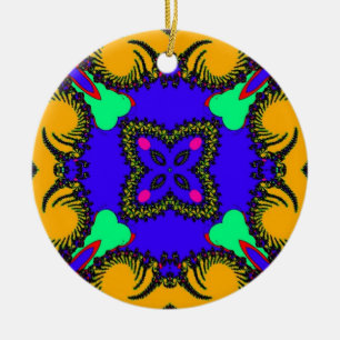 Kaleidoscope Ceramic Ornament