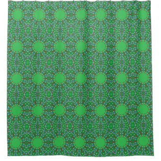 Kaleidoscope Christmas Tree Shower Curtains