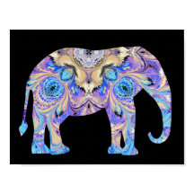 Kaleidoscope Circus Elephant Print Poster