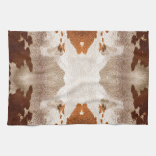 Kaleidoscope Cow Hide Pattern Kitchen Towel