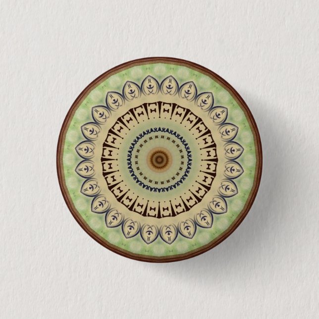 Kaleidoscope Design Pinback Button (Front)