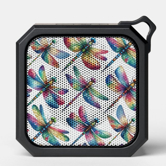 Kaleidoscope Dragonflies Bluetooth Speaker (Front)