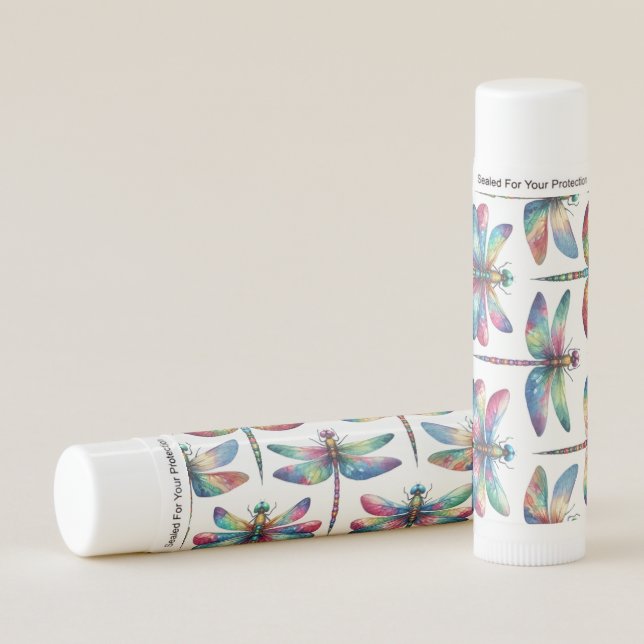 Kaleidoscope Dragonflies Lip Balm (Front)
