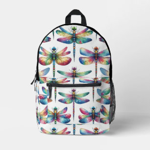 Kaleidoscope Dragonflies Printed Backpack