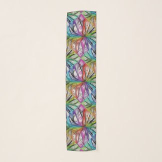 KALEIDOSCOPE DRAGONFLY Abstract Art Design Scarf