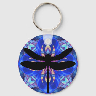 Kaleidoscope Dragonfly Keychain