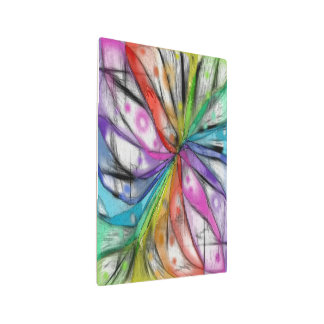 Kaleidoscope Dragonfly Metal Print