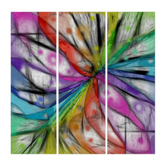 Kaleidoscope Dragonfly Triptych