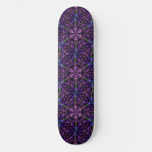 Kaleidoscope Dreams Purple Black Green Skateboard
