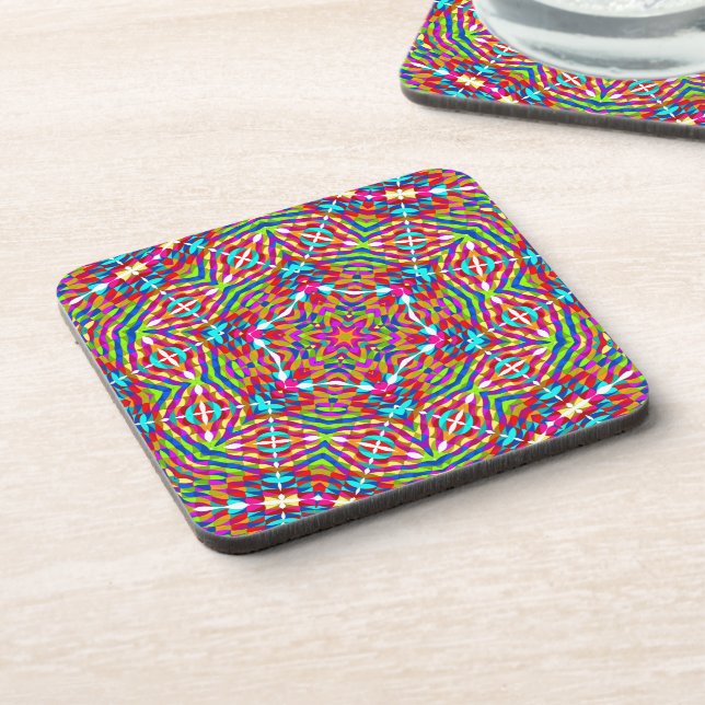 Kaleidoscope Drink Coaster (Left Side)