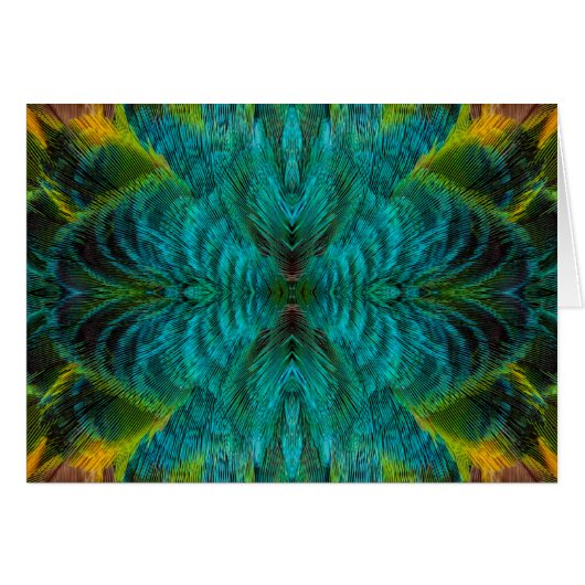 Kaleidoscope Feather Design Cards (Front Horizontal)