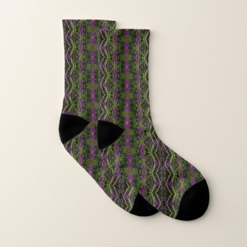 Kaleidoscope Flower Pattern 10 Socks