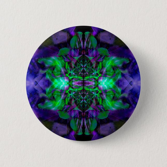 Kaleidoscope flower pattern button (Front)