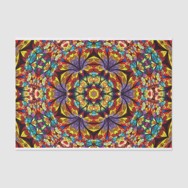 kaleidoscope flowers tissue paper (Front)