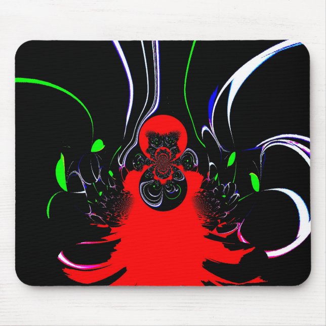 Kaleidoscope Fluid Art Print Mouse Pad (Front)
