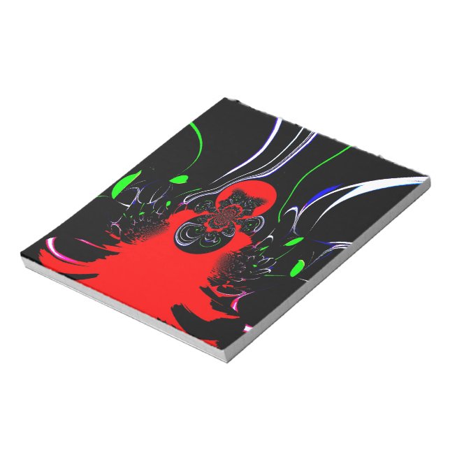Kaleidoscope Fluid Art Print Notepad (Rotated)