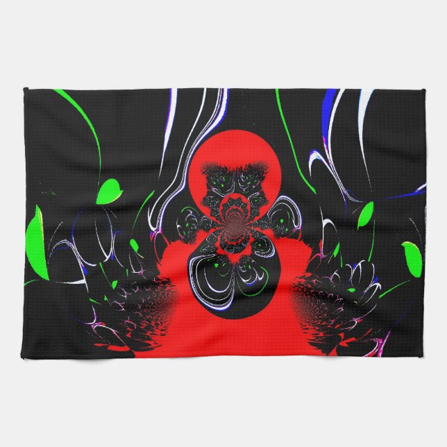 Kaleidoscope Fluid Art Print Towel (Horizontal)