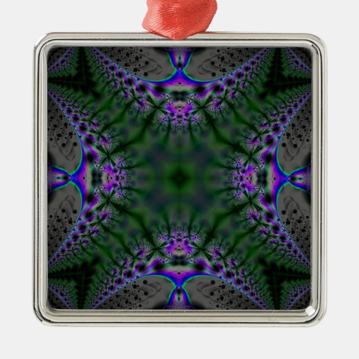 Kaleidoscope Fractal 211 Christmas Tree Ornaments