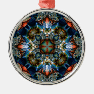 Kaleidoscope Fractal 576 Metal Ornament