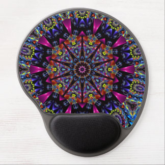 Kaleidoscope Fractal Design Gel Mouse Pad