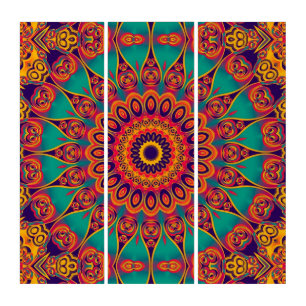 Kaleidoscope Fractal - tattoo II + your ideas Triptych