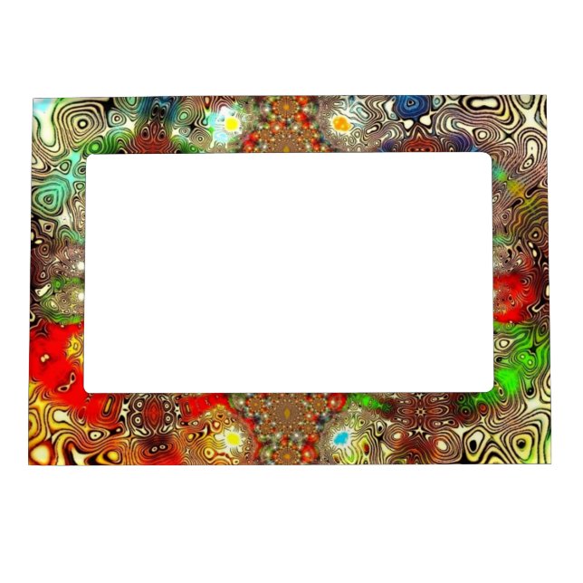 "Kaleidoscope Fury" (Acrylic) Magnetic Frame (Front)