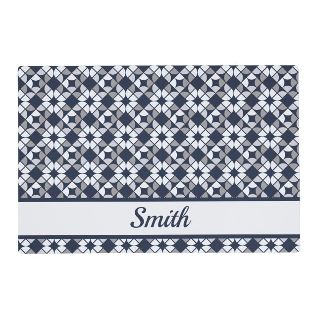 Kaleidoscope Geometric Pattern Placemat (Front)