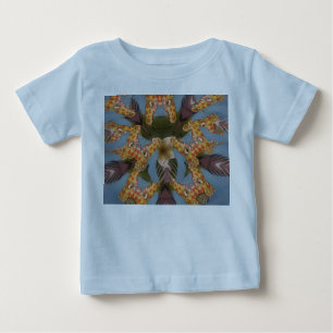 Kaleidoscope Giraffe Mandala: Abstract Safari Art Baby T-Shirt