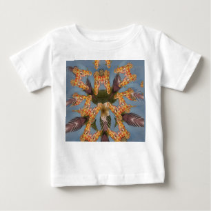 Kaleidoscope Giraffe Mandala: Abstract Safari Art Baby T-Shirt