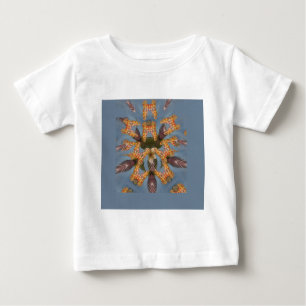 Kaleidoscope Giraffe Mandala: Abstract Safari Art Baby T-Shirt