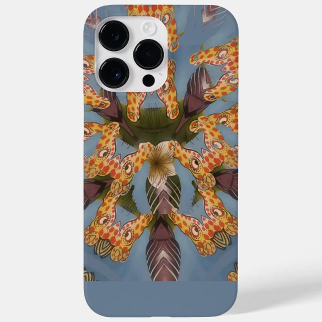 Kaleidoscope Giraffe Mandala: Abstract Safari Art Case-Mate iPhone Case (Back)