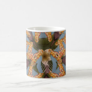 Kaleidoscope Giraffe Mandala: Abstract Safari Art Coffee Mug