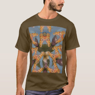 Kaleidoscope Giraffe Mandala: Abstract Safari Art T-Shirt