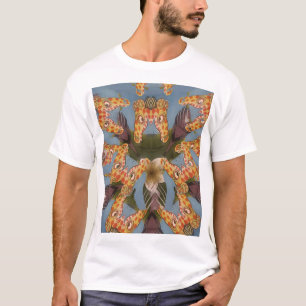 Kaleidoscope Giraffe Mandala: Abstract Safari Art T-Shirt